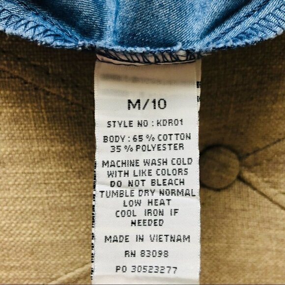 Asymmetrical Denim Dress Size 10 - Picture 6 of 7